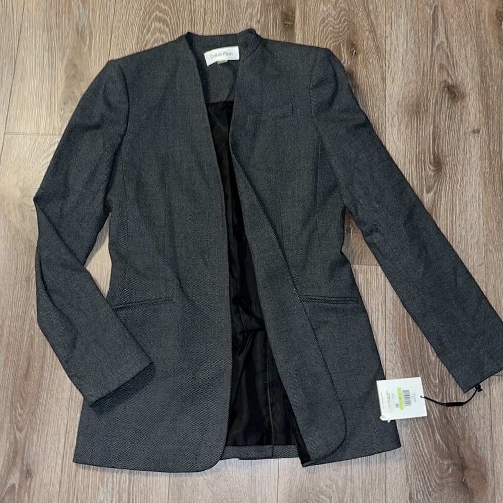 Calvin Klein gray blazer with tags